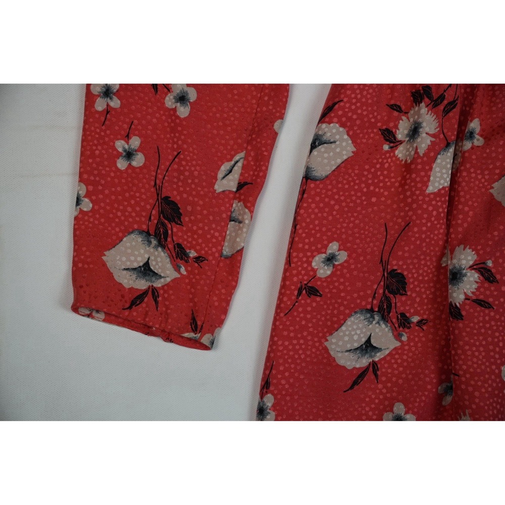 Rebecca Taylor Daniella Silk Blend Floral Smocked Long Sleeve Pockets Dress 4 - Picture 5 of 7